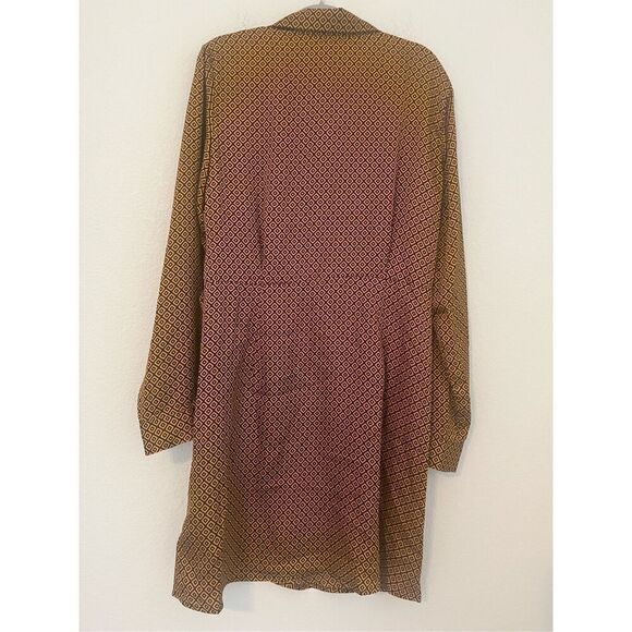 Michael Kors Women's Geometric Button Down Tie Dress NEW - Picture 5 of 5